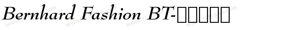Bernhard Fashion BT字体转换